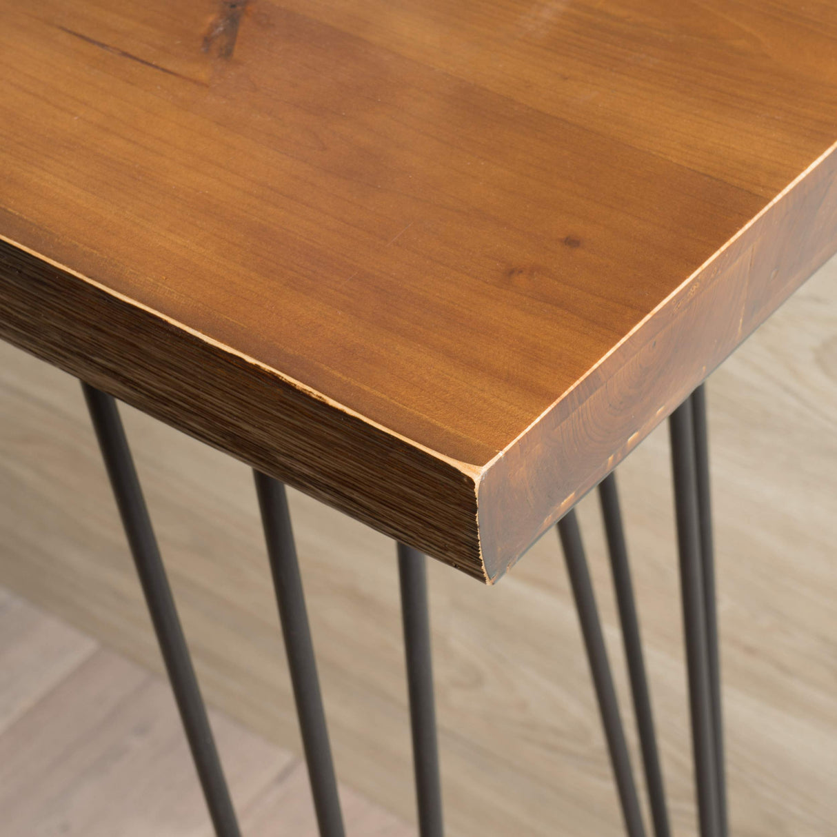 Christopher Knight Home Remington Firwood Faux Live Edge Console Table, Natural Christopher Knight Home