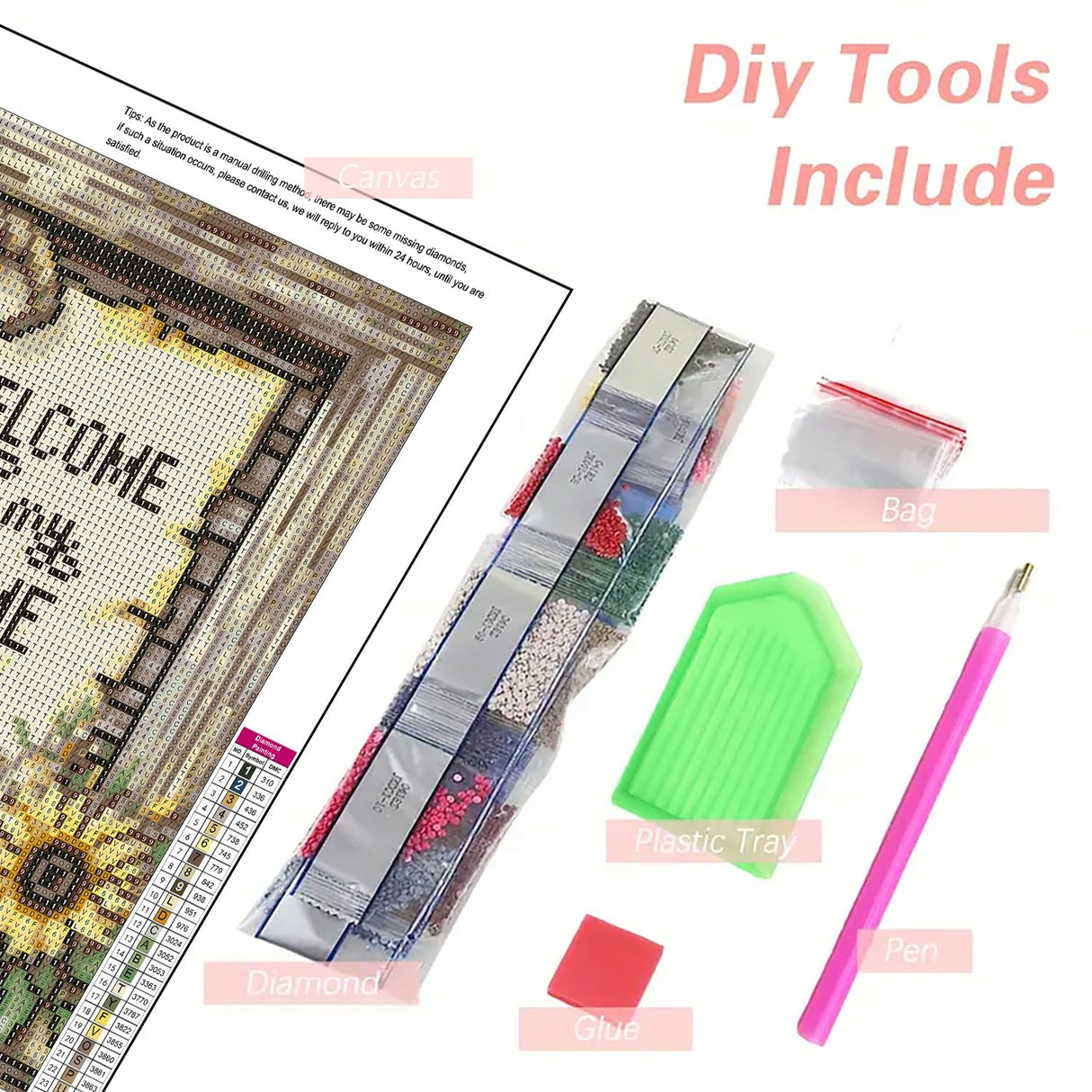 DIYCYCY Gnome Diamond Art Kits for Adults,Sunflower 5D Diamond Painting Kits for Beginners,Round Full Drill Diamond Dots Paintings,Diamonds Pictures Gem Art for adults Crafts Home Decor 13.78X13.78 in DIYCYCY