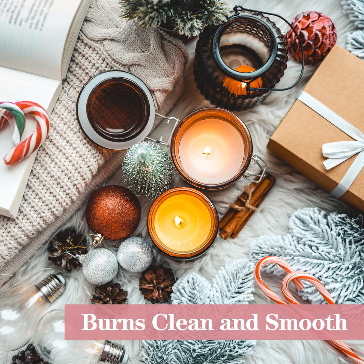 Adamonda Candle Making Kit Supplies for Adults Beginners with Wax Melter,2lbs Soy Wax Flakes Gloves Spoon Sticker Candle Wick,Natural Soy Waxs DIY Candle Making Kits for Starter Adamonda