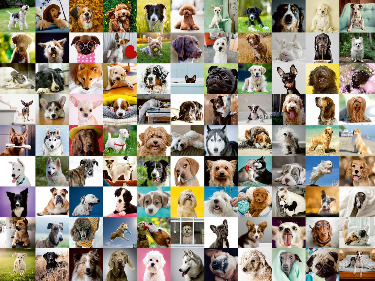 Ravensburger 99 Lovable Dogs | 750 Piece Large Format Jigsaw Puzzle for All Ages | Unique Pieces with Softclick Technology | Vibrant, Glare-Free, and Durable Ravensburger