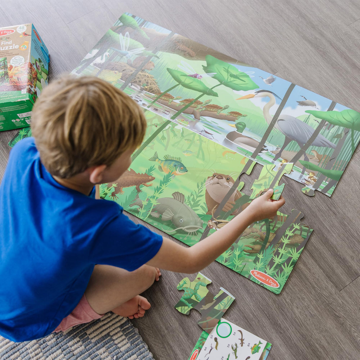 Melissa & Doug Double-Sided Seek & Find Puzzle - FSC Certified Melissa & Doug