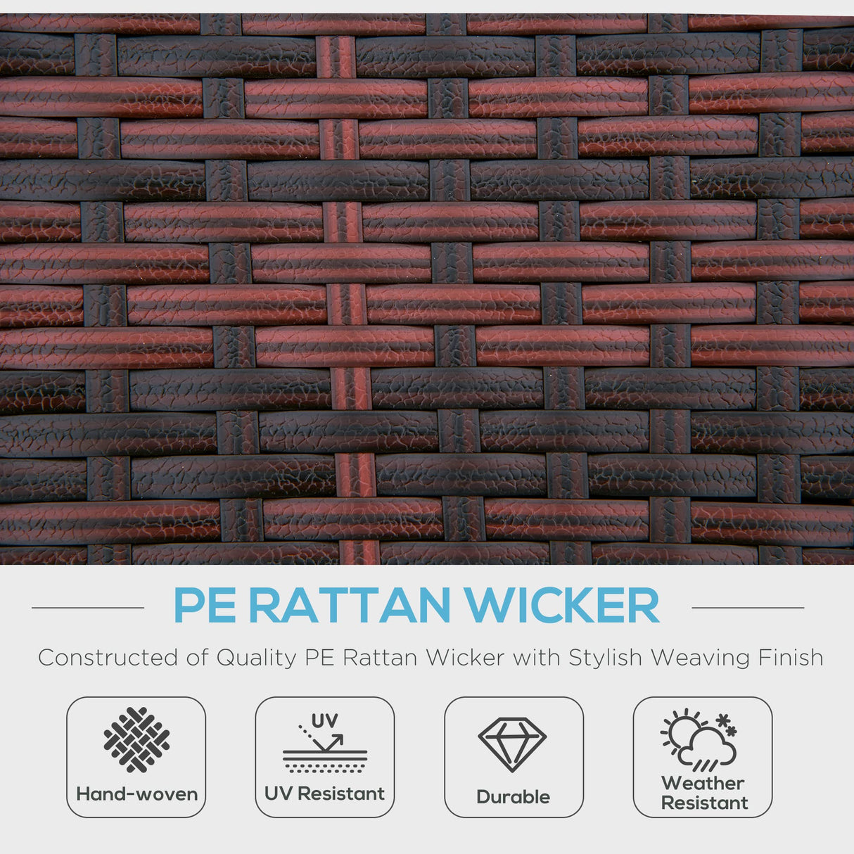 Outsunny 4-Piece Round Convertible Daybed with Cushions, Outdoor PE Rattan Patio Wicker Sofa Set, Sunbed with Adjustable Sun Canopy, Sectional Sofa, 2 Chairs, Table, 3 Pillows, Light Blue Outsunny