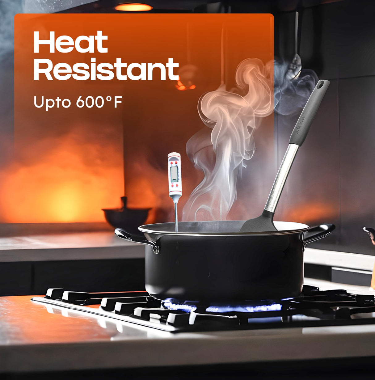 BakeRoyal Silicone Spatula Set - Turner Spatulas Silicone Heat Resistant 600°F - Slotted & Solid Silicone Spatulas for Cooking Fish, Eggs, Pancakes Flipper – Silicone Cooking Utensils Set – Black BAKEROYAL