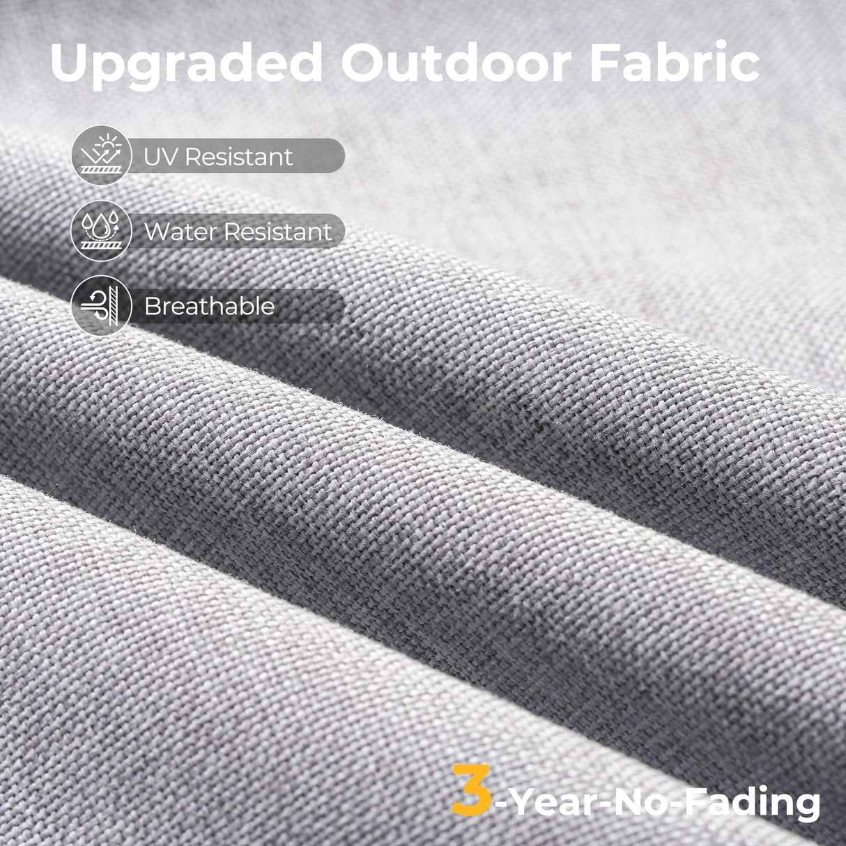 HOOOWOOO Patio Outdoor Sectional Furniture Sofa Set,7 Piece U Shaped Corner Wicker Rattan Couch Set,Rustic 6 Persons Summer Patio Conversation Set for Outside Porch Deck Garden(Light Gray) HOOOWOOO