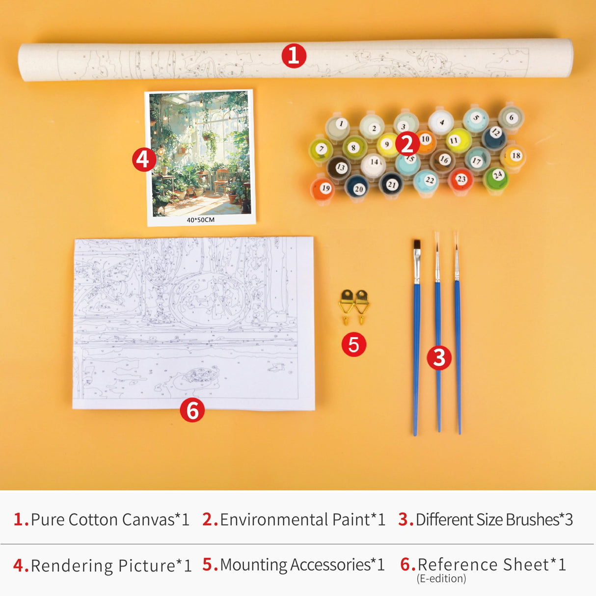 TUMOVO Paint by Numbers Kit for Adults Beginner Green Plants, Adult Paint by Number with Brushes Sunlight, DIY Acrylic Painting by Numbers for Gift Home Wall Decor 16"x20"(Frameless) TUMOVO