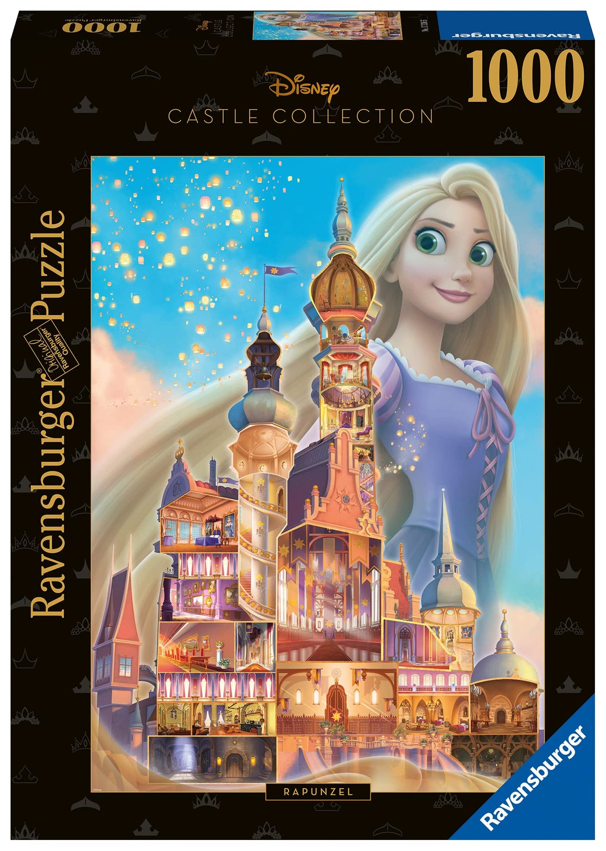 Ravensburger Disney Castle Collection - Rapunzel Themed 1000 Piece Jigsaw Puzzle | Unique Softclick Technology | Engaging Imagery | Perfect for Disney Fans | Item 17336 Ravensburger