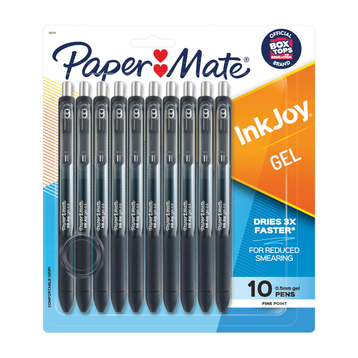 Paper Mate InkJoy Gel Pens, Fine Point, Black, 10 Count Paper Mate