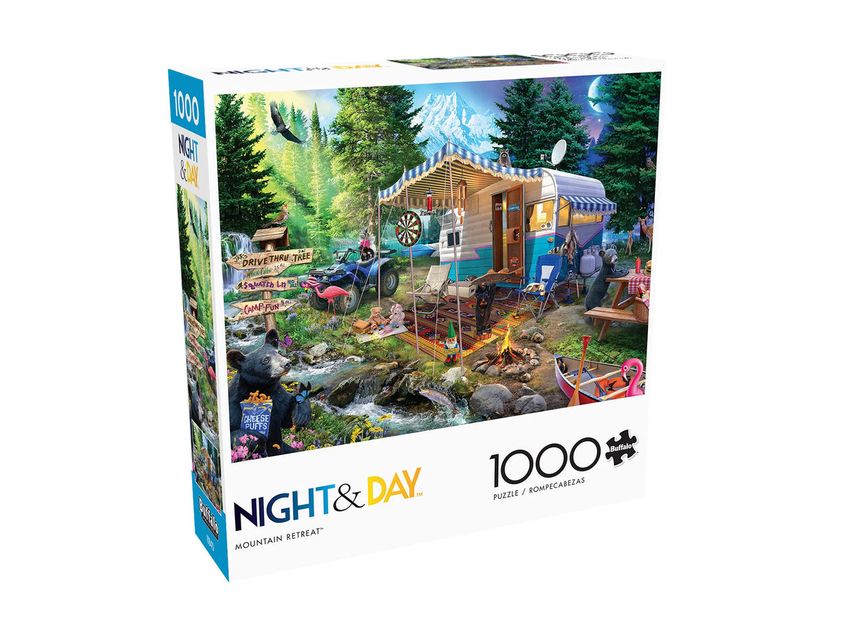 Buffalo Games - Jeff Haynie - Mountain Retreat - 1000 Piece Jigsaw Puzzle For Adults - High Quality Challenging Puzzle Perfect for Game Nights - Finished Puzzle Size is 26.75 x 19.75 Buffalo Games