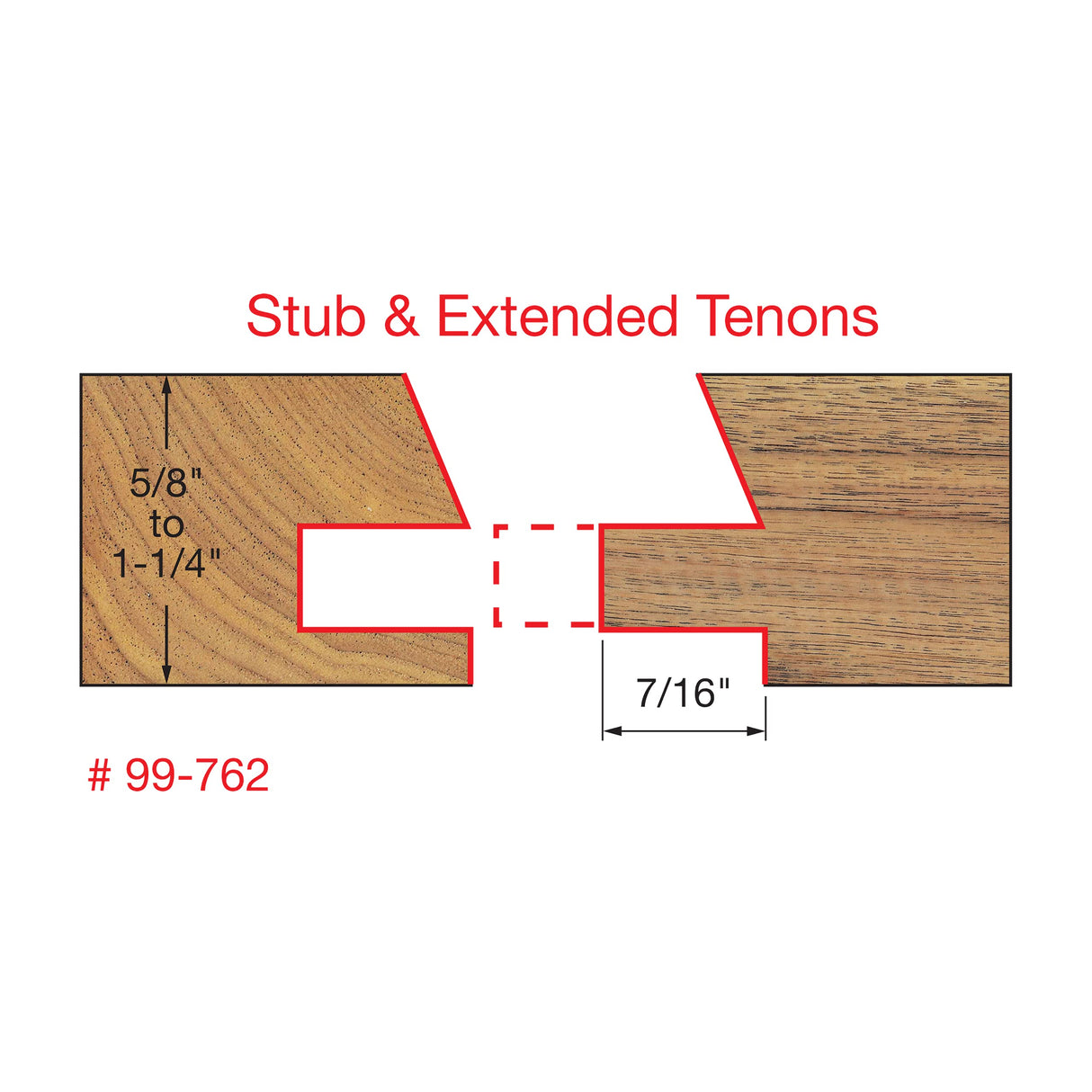 Freud 99-762: 1-11/16" (Dia.) Premier Adjustable Rail & Stile Bit - Shaker Freud