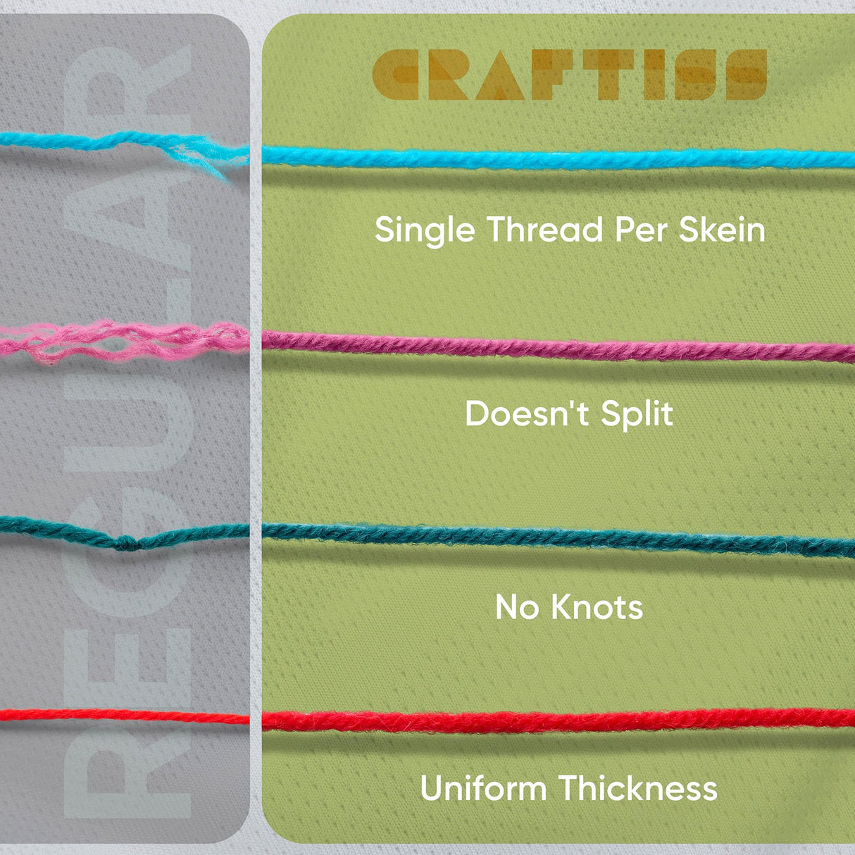 CRAFTISS Crochet Kit for Beginners with 40 Video Tutorials, 158 Pcs with 16 Colors of Acrylic Yarn Skeins, 1300 Yards Total – Learn to Crochet All-in-One Starter Crochet Set for Adults Beginner CRAFTISS