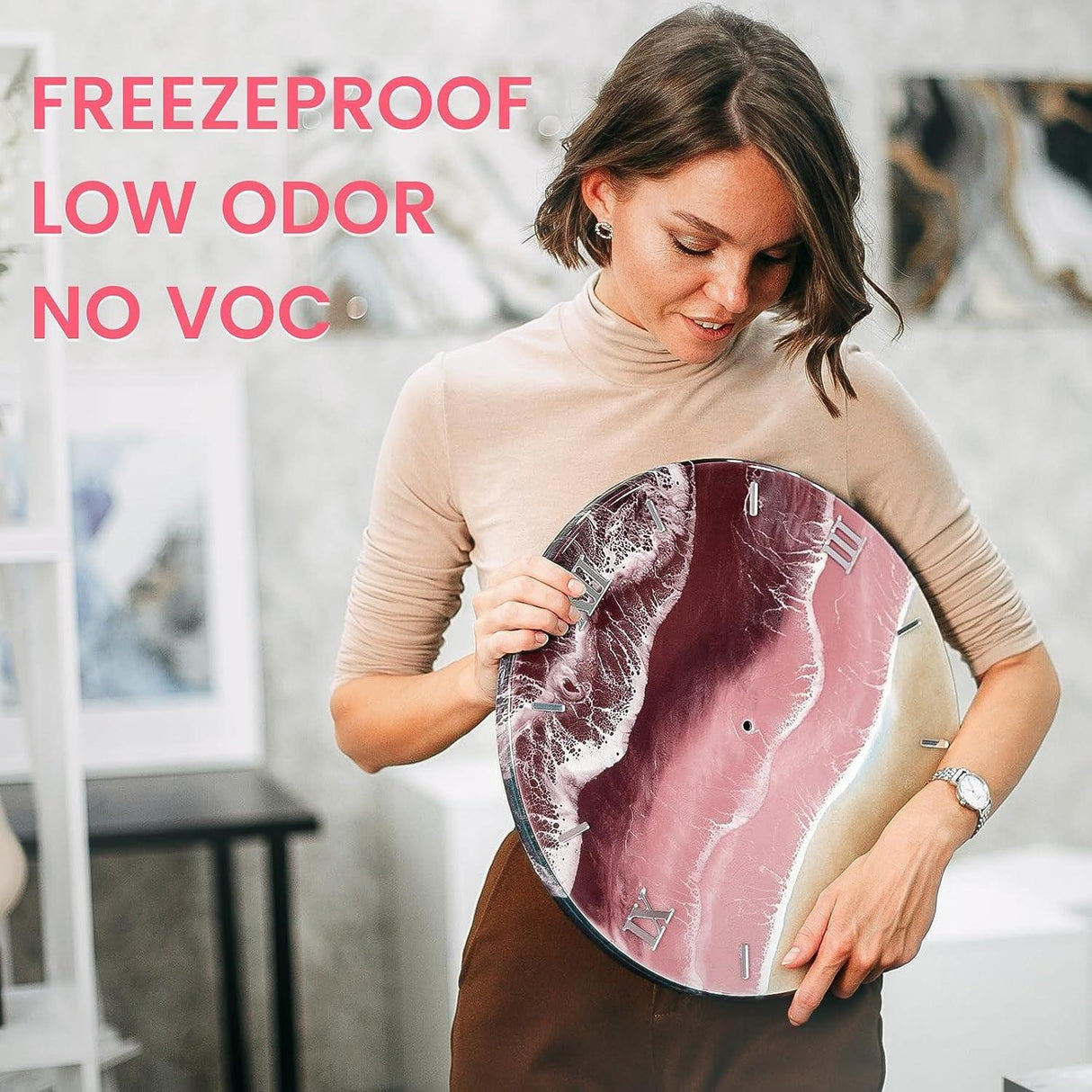 (84OZ Clear Epoxy Resin Set - Upgraded High Gloss Epoxy Resin and Hardener, Minimal Bubbles, UV Resistant, Self-Leveling, 2 Part Casting Resin Kit WoodArtSupply