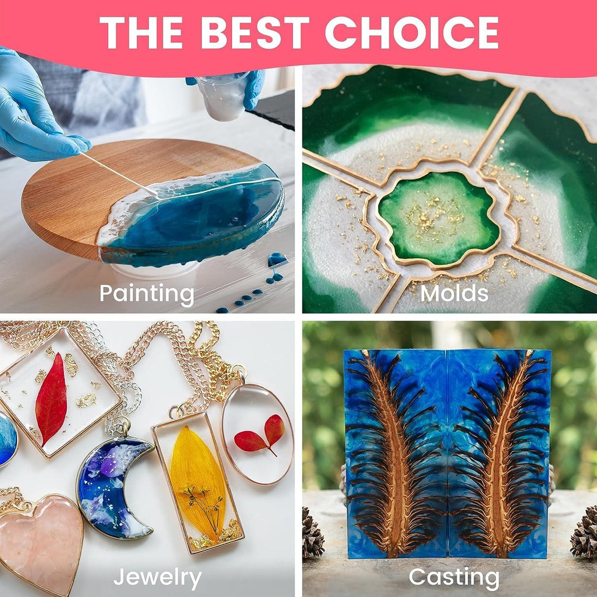 (84OZ Clear Epoxy Resin Set - Upgraded High Gloss Epoxy Resin and Hardener, Minimal Bubbles, UV Resistant, Self-Leveling, 2 Part Casting Resin Kit WoodArtSupply