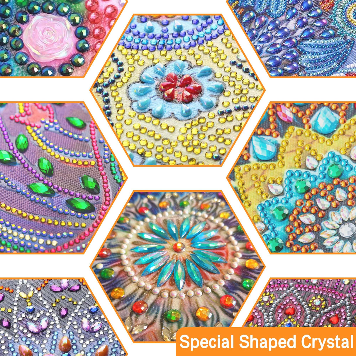 Ginfonr Diamond Painting Kits Hanging Pendant, Butterfly Sun Catcher for Front Door Sign, Special Shaped Rhinestone Lamp Diamond Art, Double Sided Home Hanging Kits for Garden Wall Window (8x8inch) Ginfonr