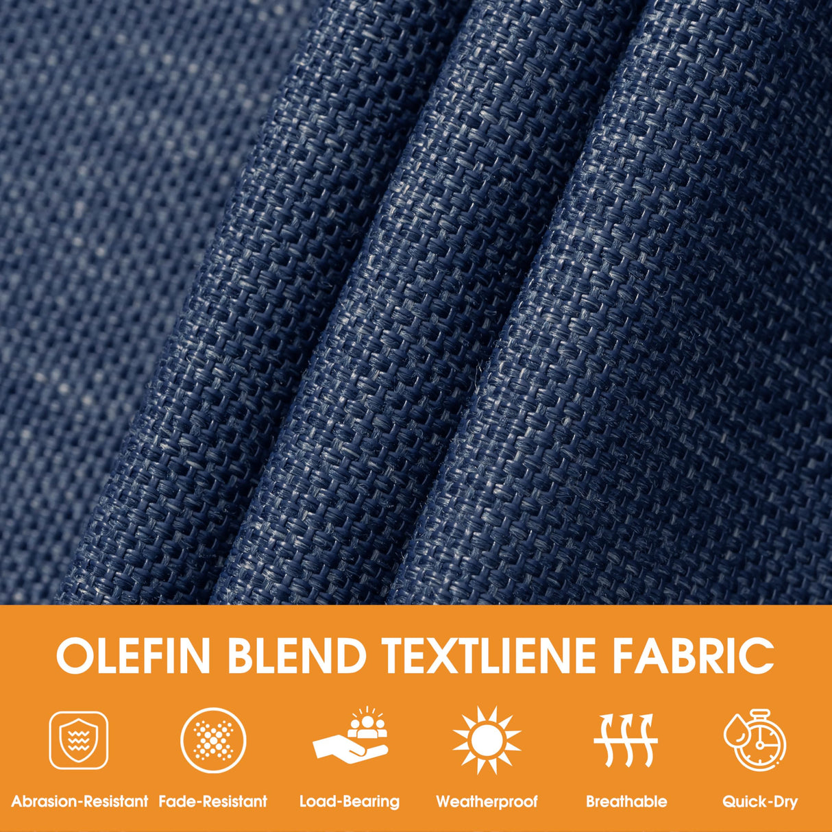 Lazy Daze Hammocks 11 FT Double Outside Hammock Quick Dry Olefin Fabric Hammock with Spreader Bar & Side Pocket for Outdoor Poolside Backyard 450 lbs Capacity, Navy Blue Lazy Daze Hammocks