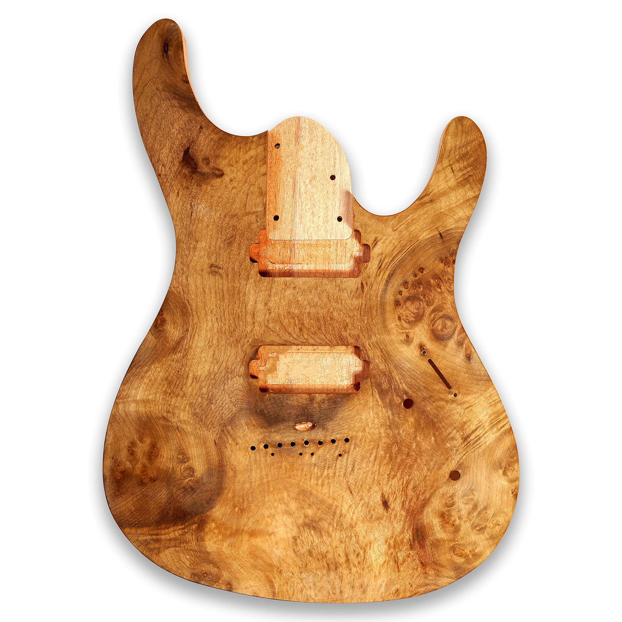 BexGears DIY 8 String Electric Guitar Kits Burl poplar veener top okoume Body maple neck & composite ebony fingerboard You Build The Guitar BexGears