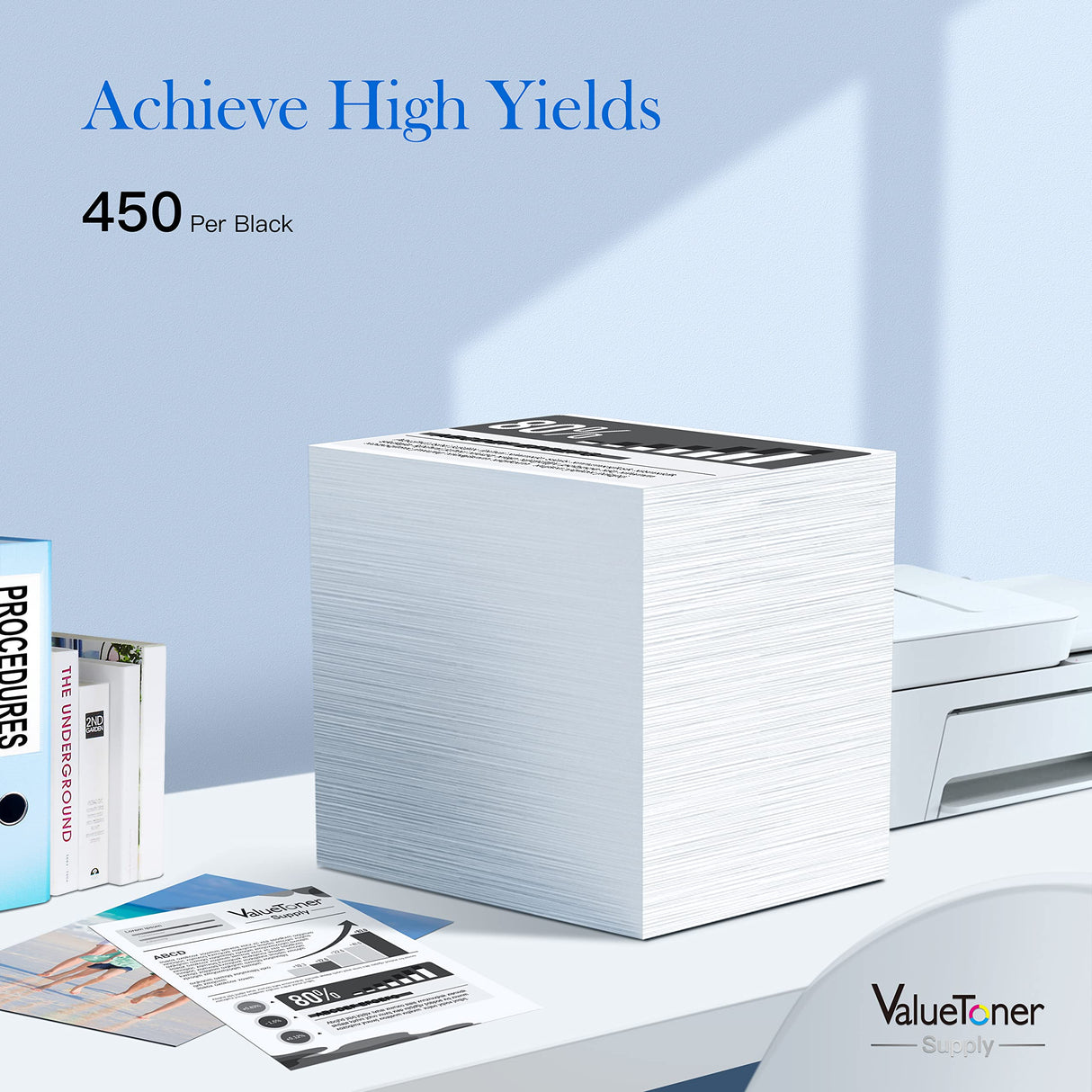 Valuetoner Supply Ink Cartridges Replacement for Canon 275XL 275 XL PG-275 XL PG275 Black Ink Cartridge to use with Canon PIXMA TS3500 TS3522 TS3520 TR4700 TR4720 TR4722 Printer (2 Black) Valuetoner Supply