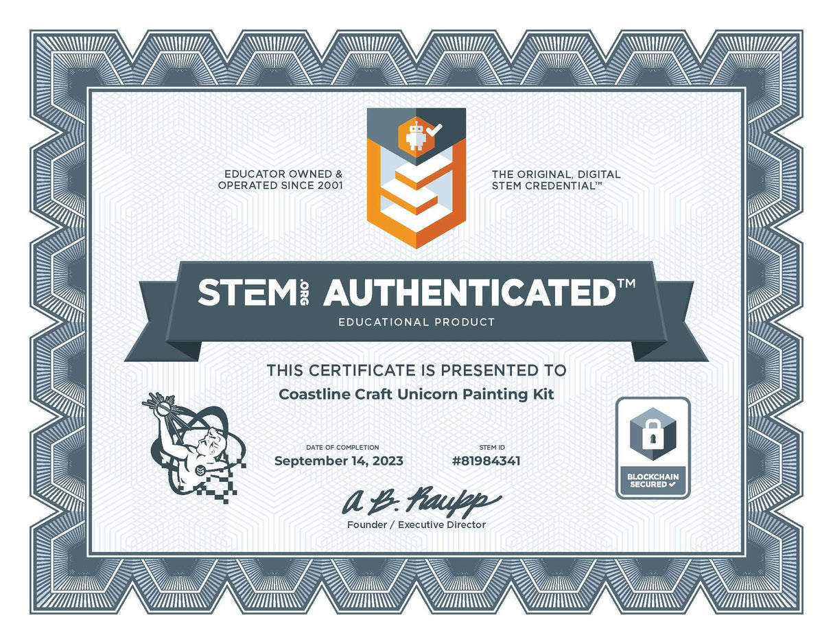 Unicorn Painting Kit for Girls - STEM Certified Unicorn Craft for Girls Ages 4-6 & up- Paint Your Own Arts and Crafts Includes 2 DIY Headbands & 8 Kids Painting Crafts for Fun Screen-Free Play COASTLINE CRAFT