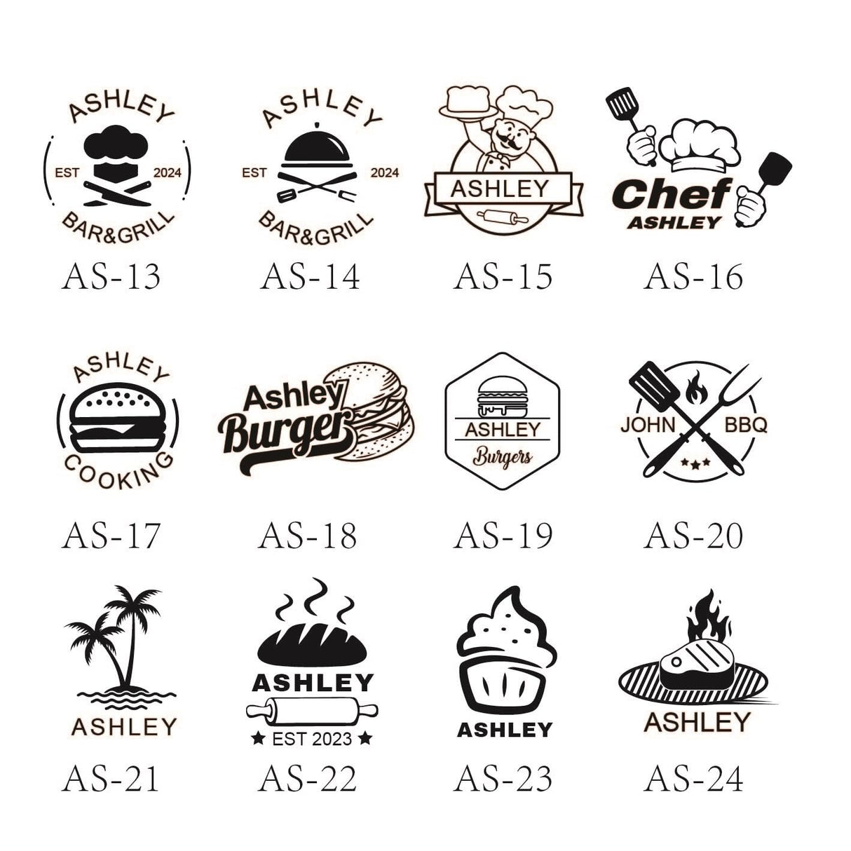 Customisable Temperature-Controlled Electric Branding Iron for Wood and Leather Ashley0921-custom personalized stamps-