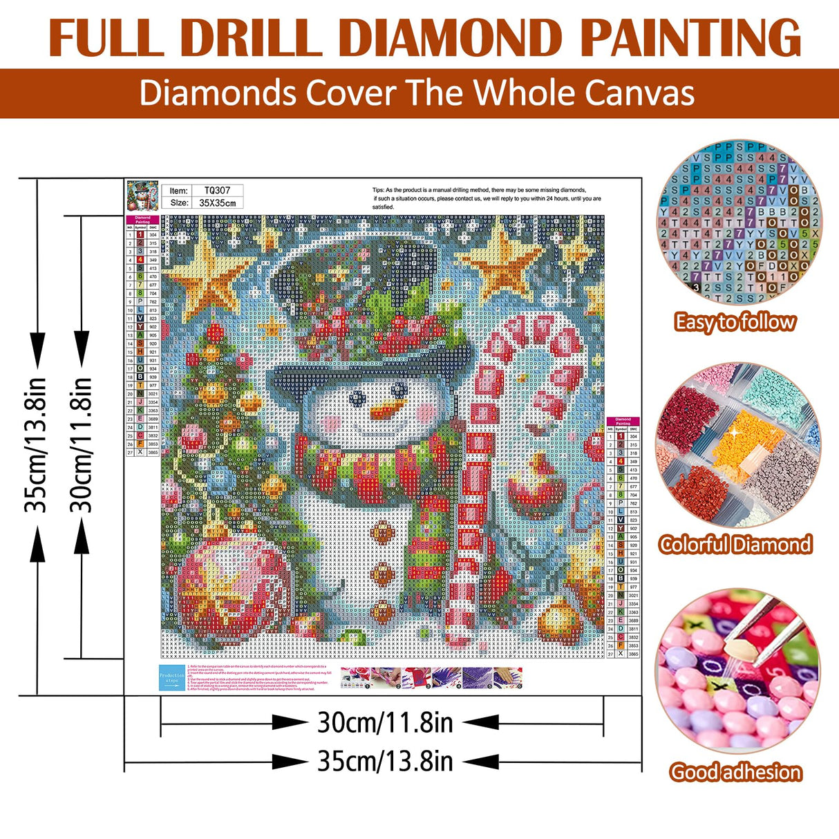 Christmas Tree Snowman Star Diamond Art Painting Kits for Adults,Winter Diamond Painting Kits for Adults Beginners,5D DIY Full Drill Diamond Dot Gem Art Kits for Adult,Home Wall Decor 13.8x13.8 Inch AWLNKMC