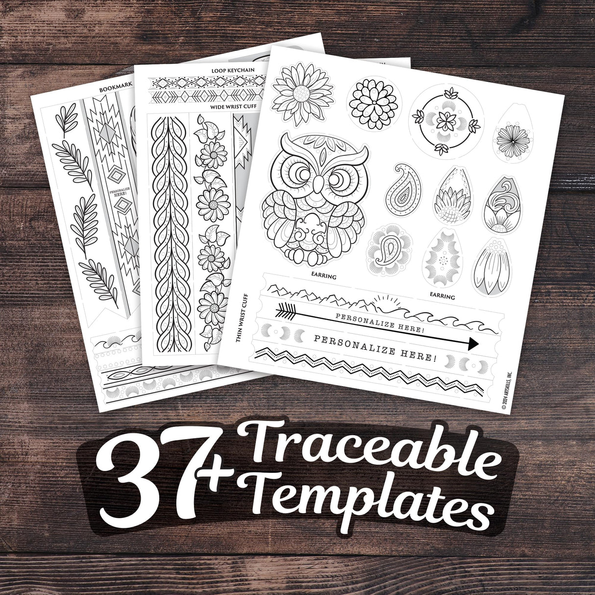 ArtSkills Leather Working Kit, Leather Tooling Kit with Tools, Stamps, Arts and Crafts Adult Project Kits, 80 pc ArtSkills