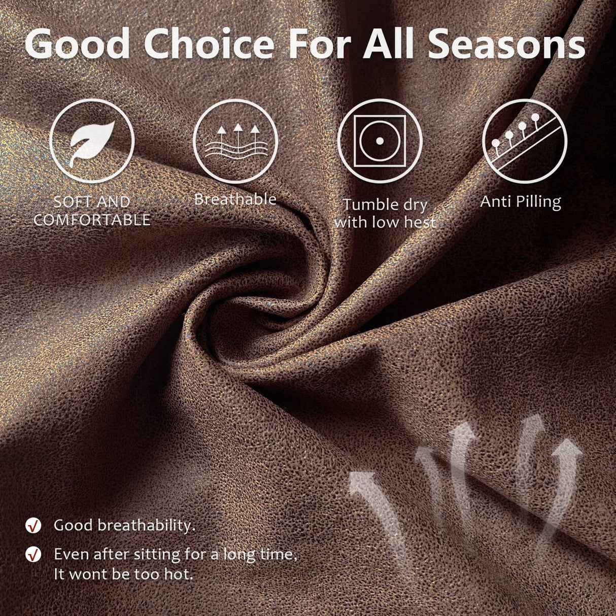 molasofa Recliner Sofa Covers - Leather Like Recliner Sofa 3 Seater Recliner Couch Covers for 3 Cushion Couch 8 Pieces Washable Stretch Reclining Sofa Slipcovers (Brown) molasofa