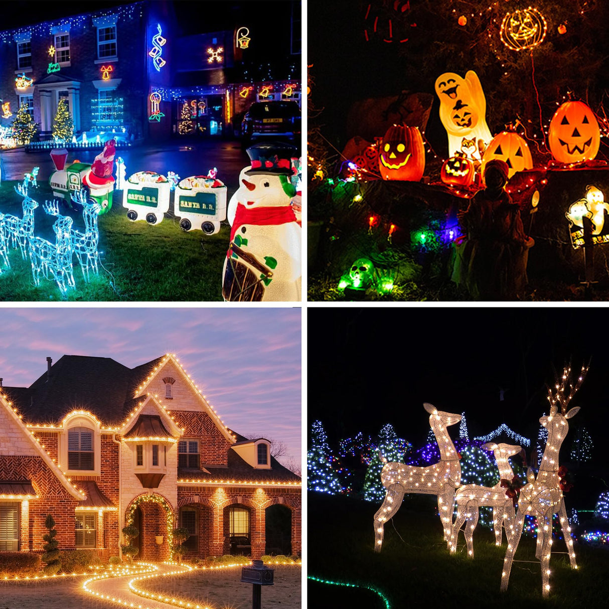 HUANCHAIN Indoor Outdoor Green Extension Cord 50 ft Waterproof, 16/3 Gauge Flexible Cold-Resistant Appliance Extension Cord Outside, 13A 1625W 16AWG SJTW, 3 Prong Heavy Duty Electric Cord, ETL huanchain