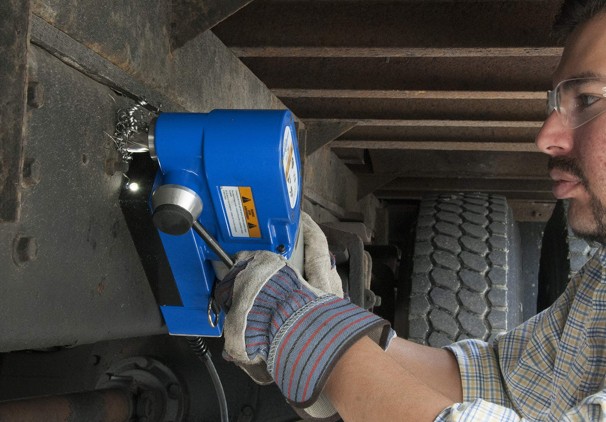 Hougen HMD130 Ultra Low Profile lightweight right angle drill with large capacity. Replaces HMD115 and HMD150 Hougen