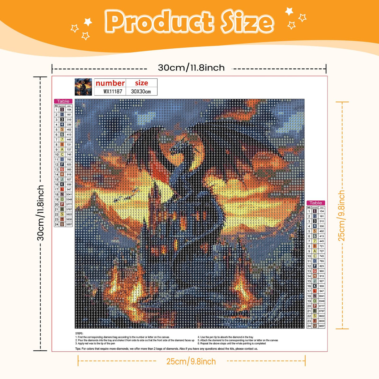 NEWENMO Castles Diamonds Painting Kits for Adults Beginner DIY 5D Dragon Diamond Art Paint with Round Diamonds, Full Drill Gem Art Animal Diamonds Painting for Craft Home Wall Decor 12x12 in NEWENMO