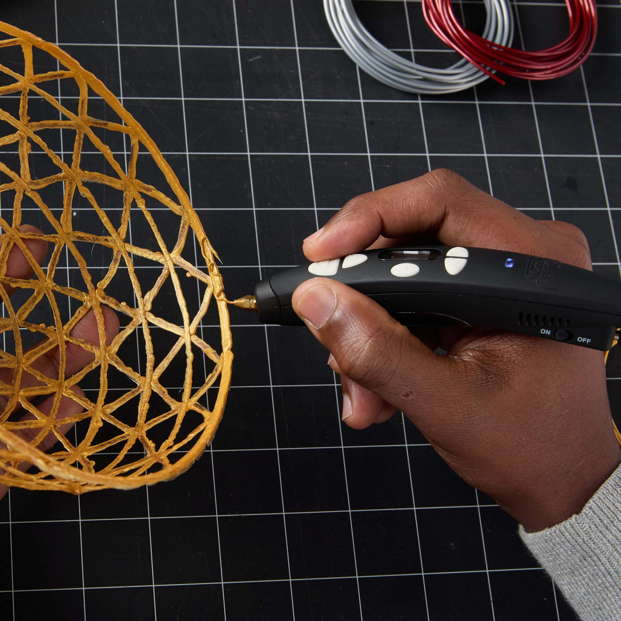 3Doodler PRO(2025) 3D Printing Pen, Design and Prototyping Tool for Creative Professionals, Includes Speciality Plastic Materials, Interchangable Nozzle Set and More 3Doodler