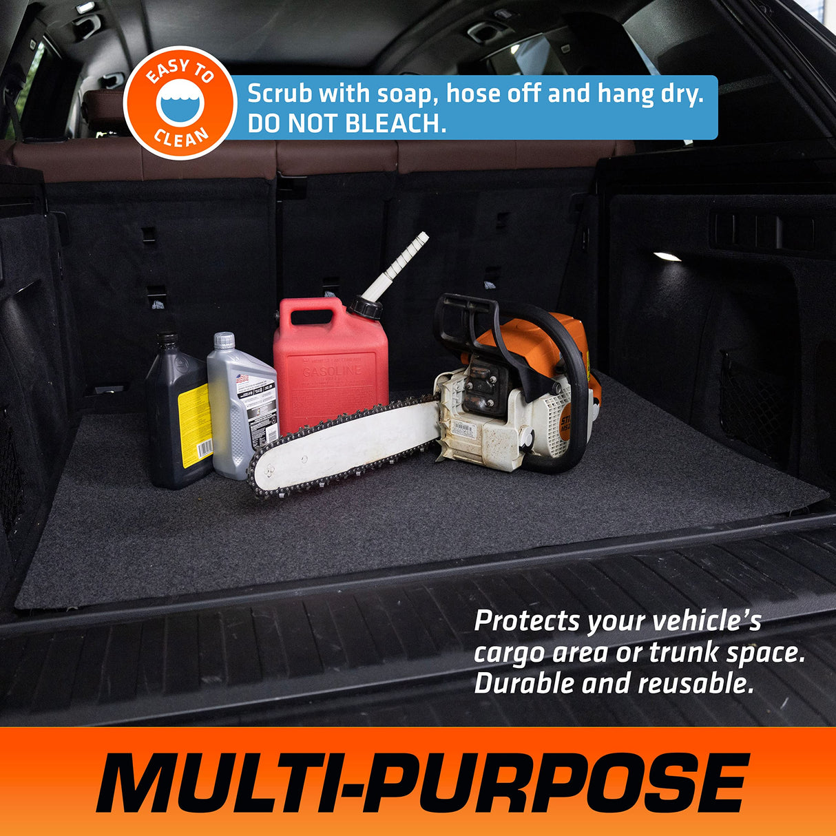 Armor All Premium Oil Spill Mat, Garage Floor Maintenance Mat (30" x 59"), Absorbent Oil Pad, Reusable, Washable, Durable, Waterproof Backing Contains Liquids, Protects Surface (USA Made) Drymate