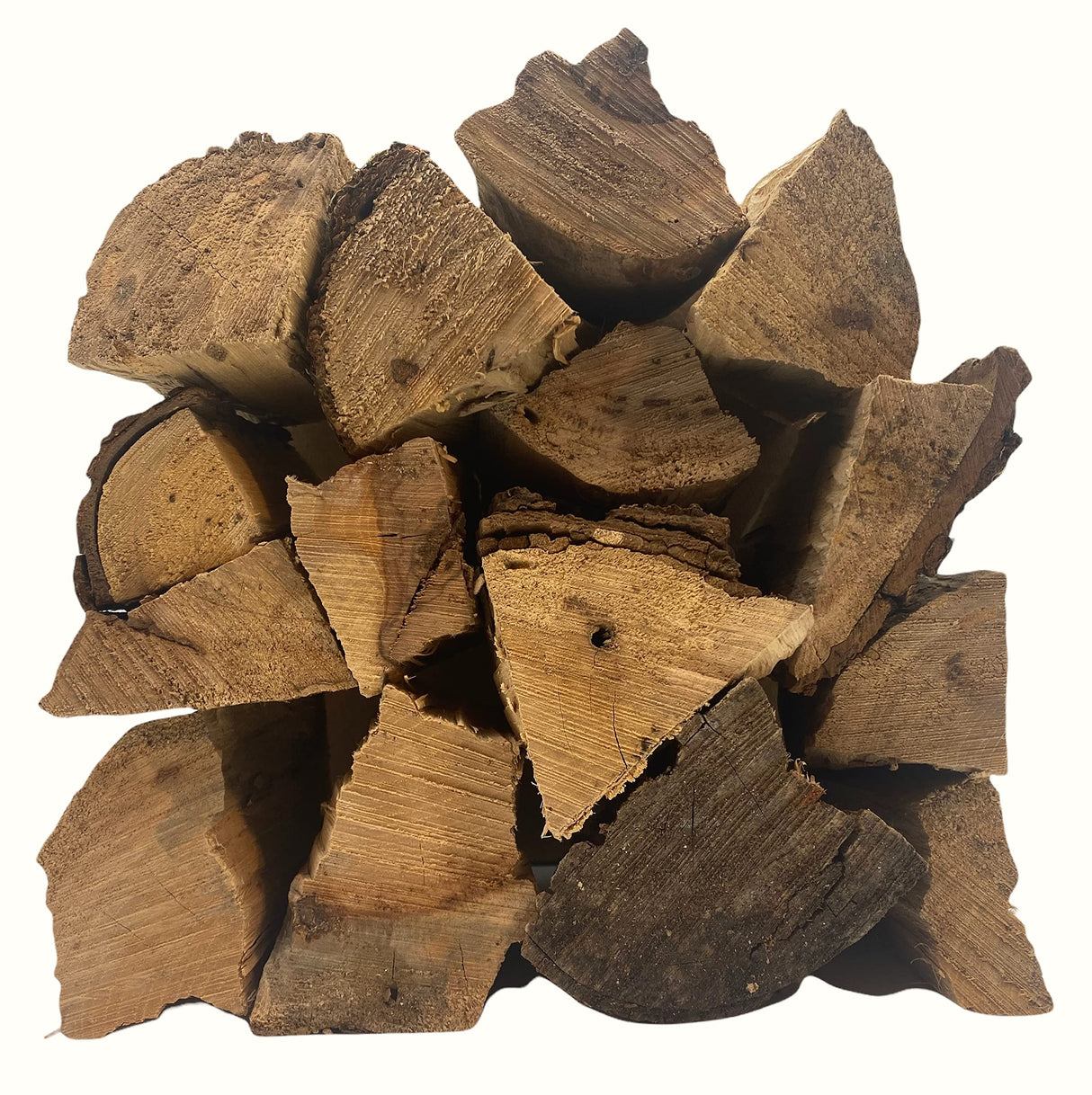 Carolina Cookwood Pecan Smoking Wood Logs for Wood Fired and Charcoal Smoker Grills - Large 6-in. Hardwood Splits, 12-17 lbs., 675 cu. in. Naturally Cured Smoker Wood Carolina Cookwood