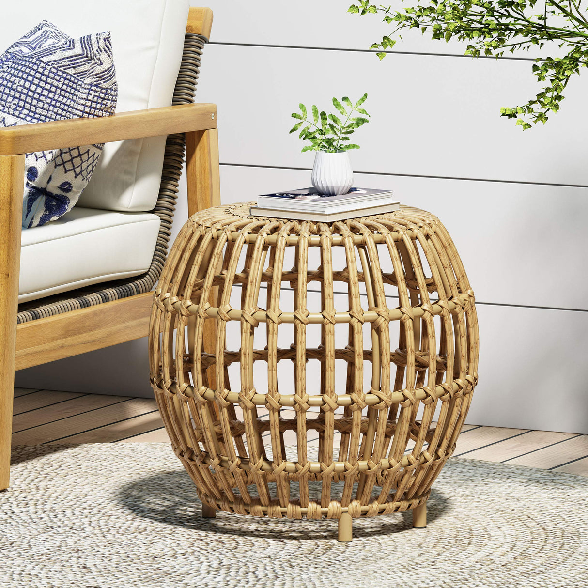 Christopher Knight Home Side Table, Light Brown Christopher Knight Home