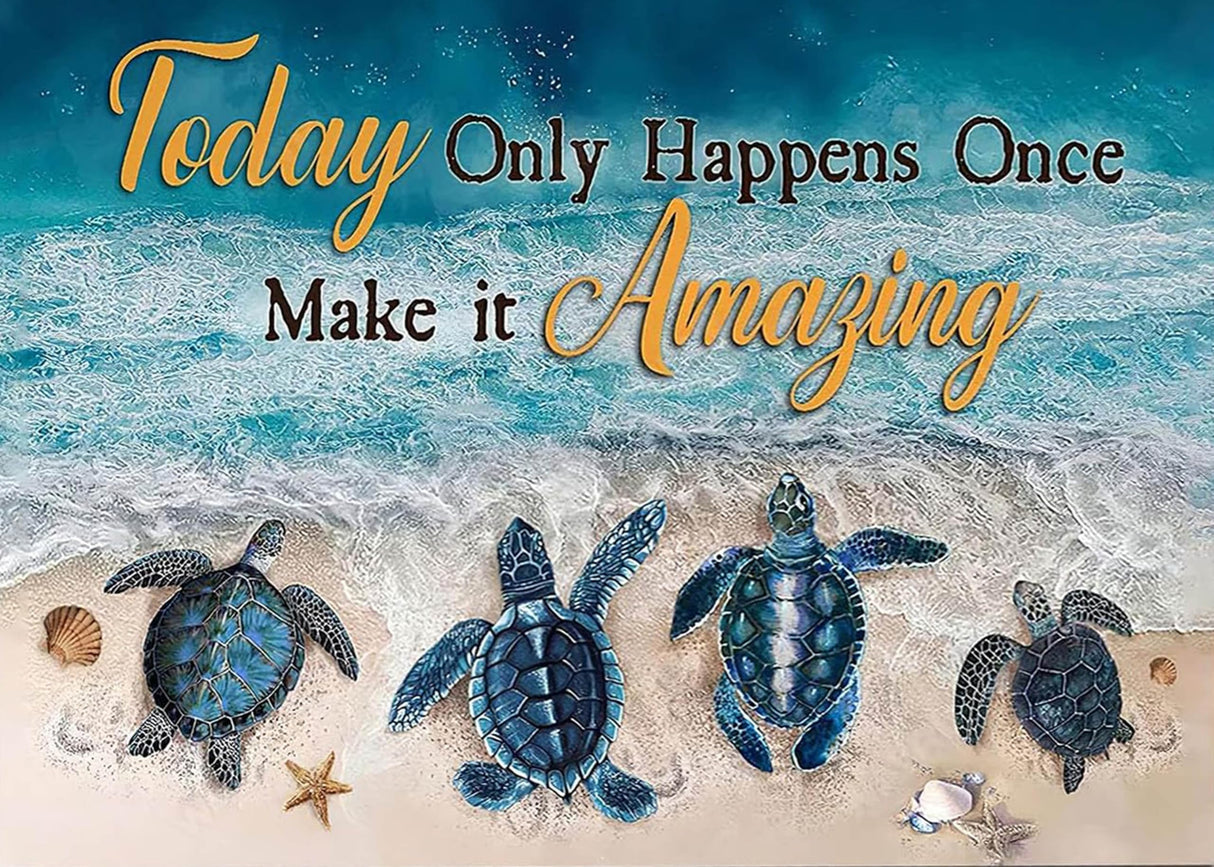 Legrace Sea Turtle Diamond Art Painting Kits for Adults - Full Drill Diamond Dots Paintings for Beginners, Round 5D Paint with Diamonds Pictures Gem Art Painting Kits DIY Adult Crafts Kits 12x16inch Legrace