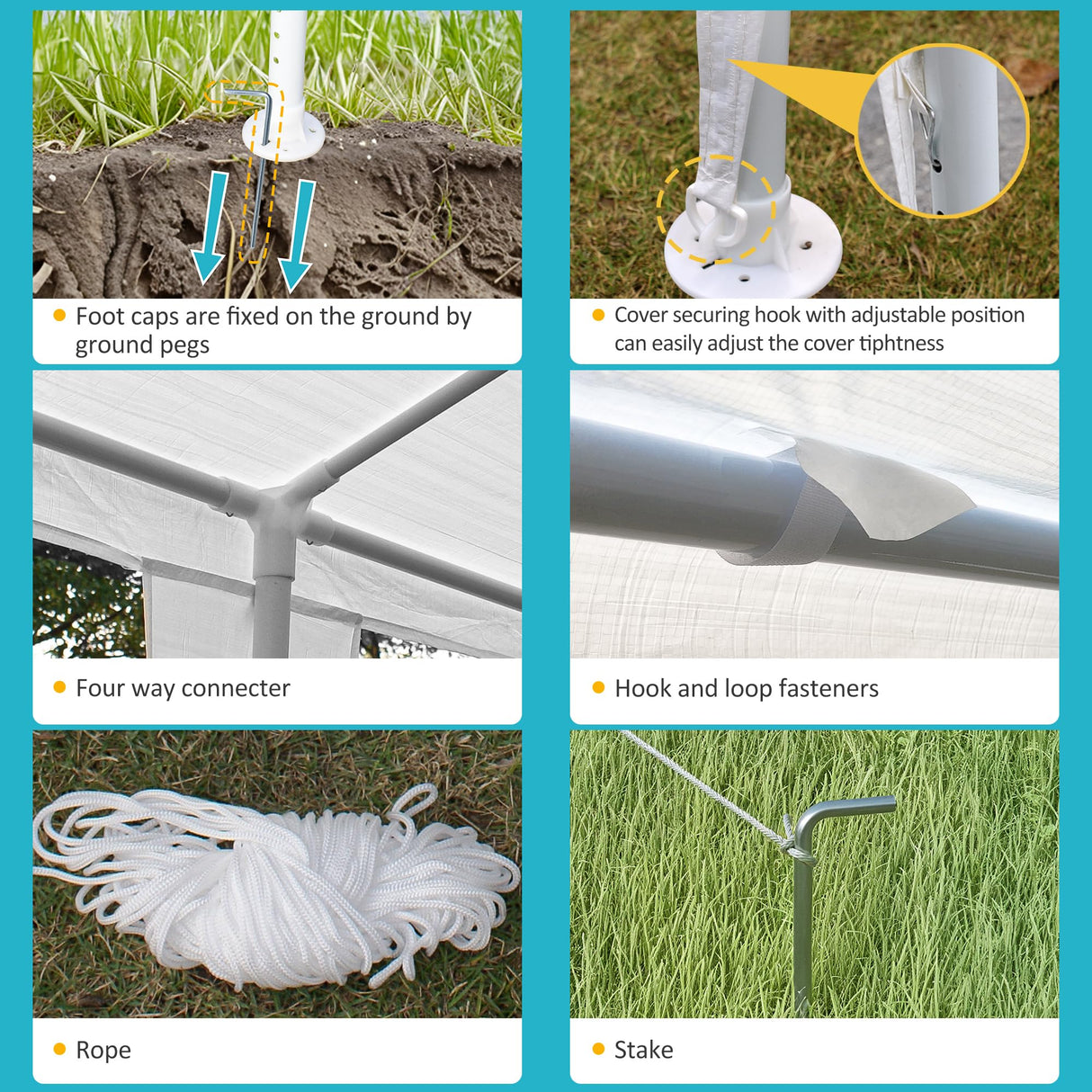 F2C 10 x30 Outdoor Gazebo White Canopy with sidewalls Party Wedding Tent Cater Events Pavilion Beach BBQ Event(10'X30') F2C