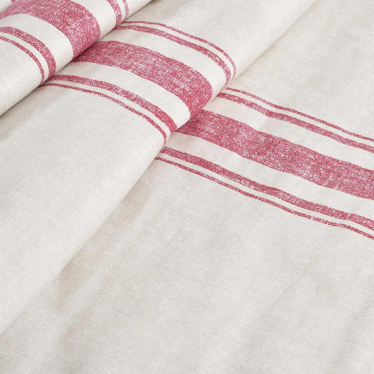 Lush Decor Throw Blanket Farmhouse Stripe, 60" x 50", Red Lush Decor