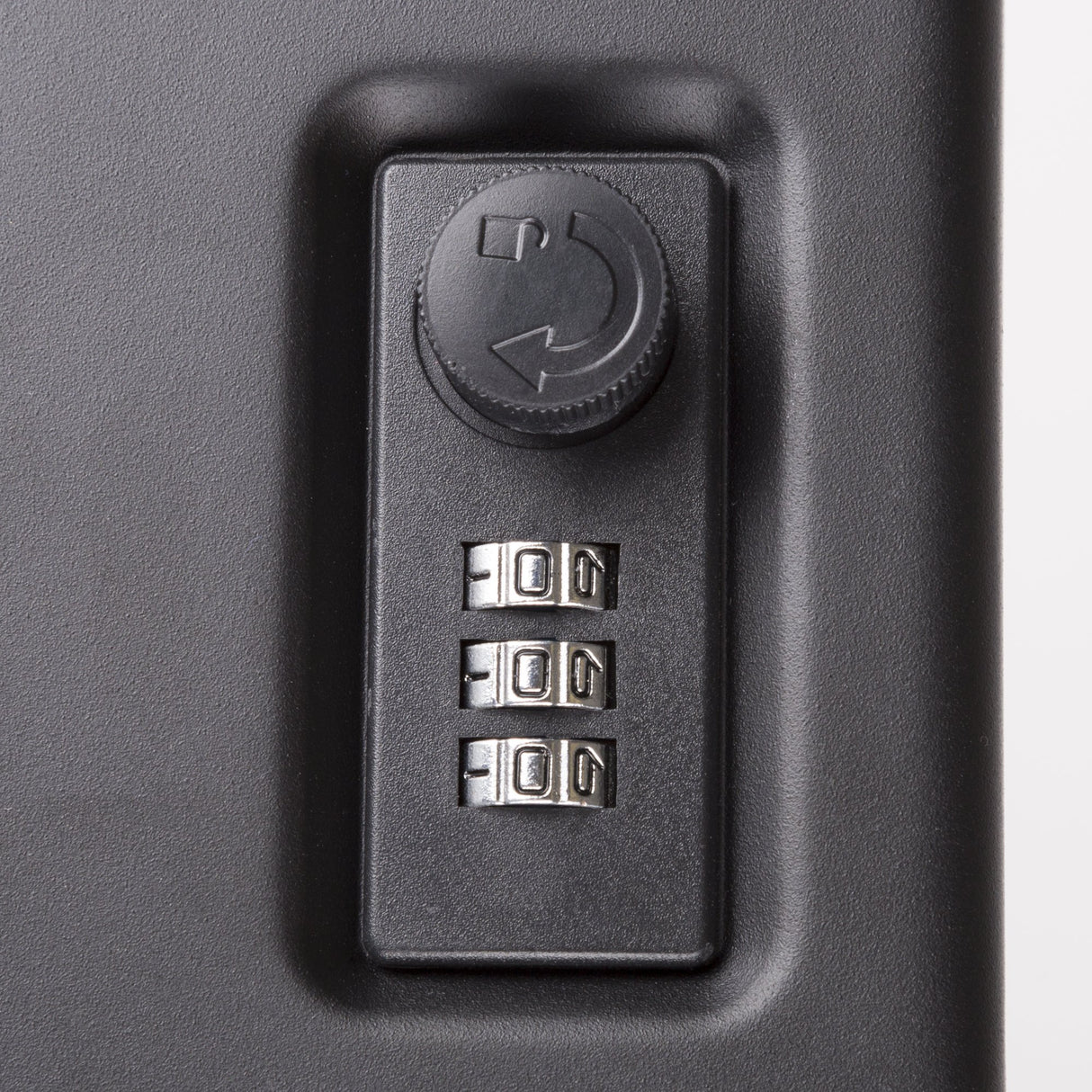 Stalwart Portable Gun Safe – Top Opening Personal Steel Travel Combination Lock Box with 1500 Pound Test Tether Cable for Car, Desk or Home Stalwart