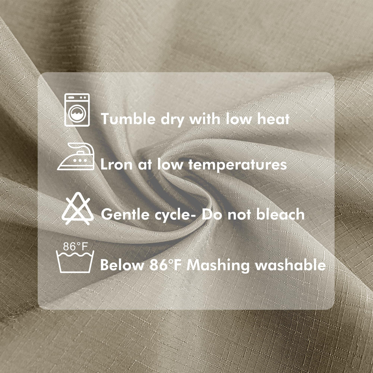 HolidayIdeas Outdoor Curtains for Patio Waterproof-4 Panels Linen Gazebo Curtains 54"x84"-Indoor/Outside Privacy Taupe Curtains Weatherproof Weighted for Pergola, Porch,Backyard,Living Room,Sunroom HolidayIdeas