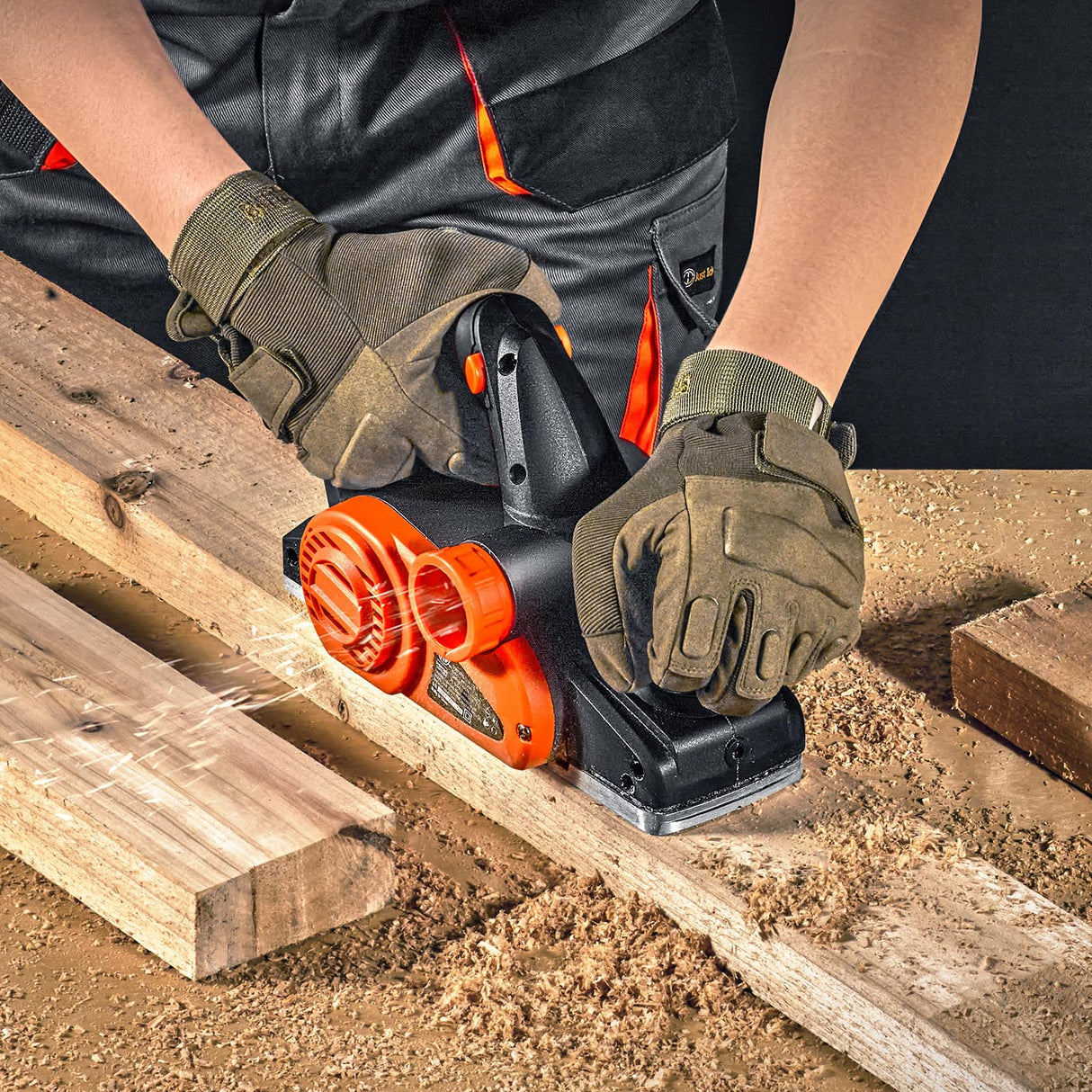 VEVOR Electric Hand Planer, 3-1/4" width Corded Electric Hand Planer, 16500 RPM High-Speed Powerful Electric Handheld Planers for Woodworking, Wood Chamfer DIY, Smooth Finish Carpentry Tool, FCC-SDoC VEVOR