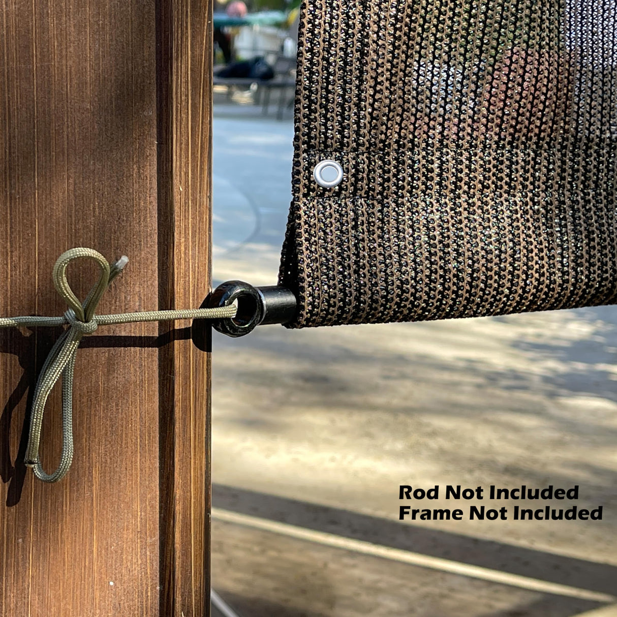 Universal Pergola Replacement Canopy Shade Cover with Breathable HDPE Fabric & Rod Pockets for 10 x 10 FT Pergola, Canopy Size: 192'' L x 106'' W (Mocha Brown) Alion Home