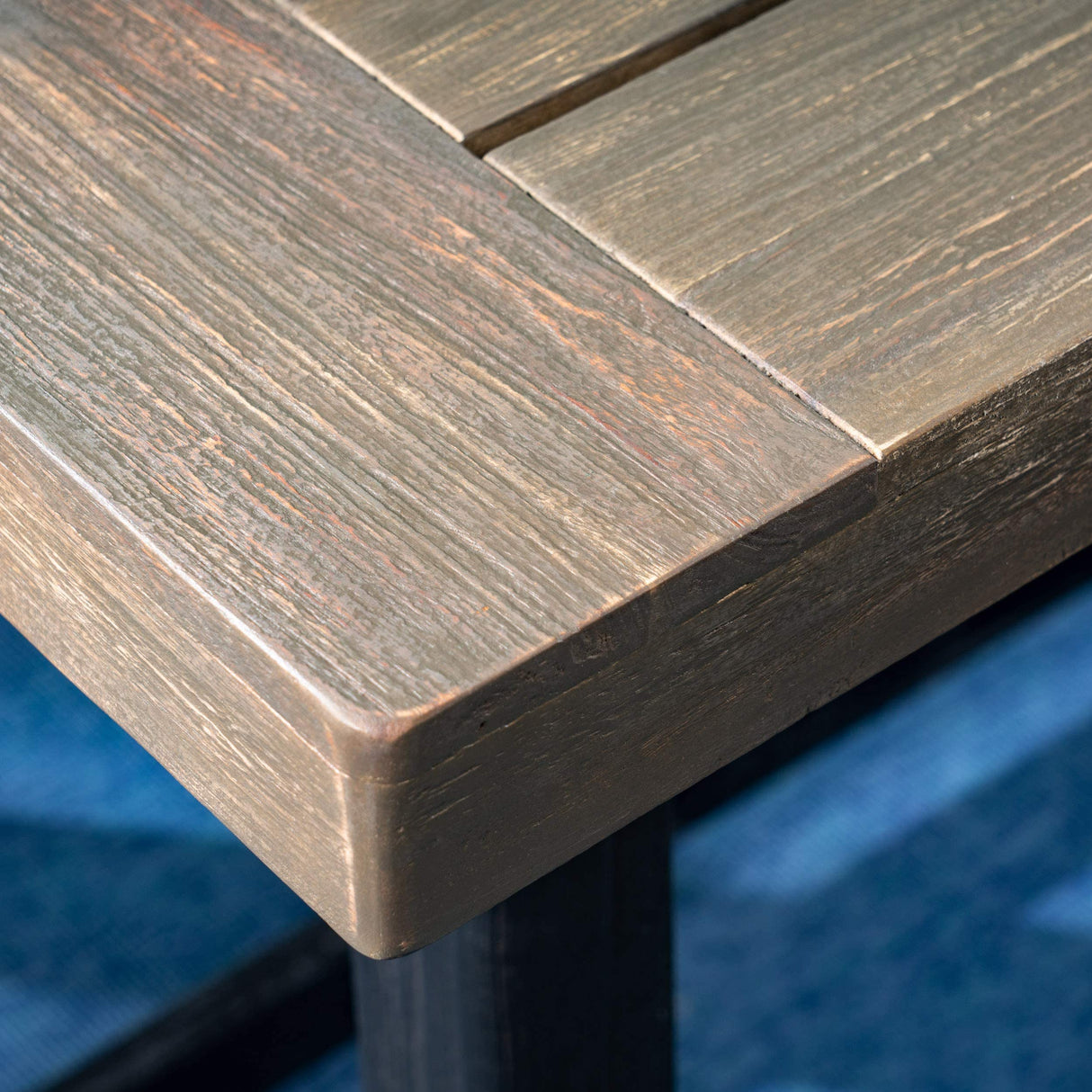 Christopher Knight Home Toby Outdoor Acacia Wood Dining Table, Sandblast Gray Finish and Black Christopher Knight Home