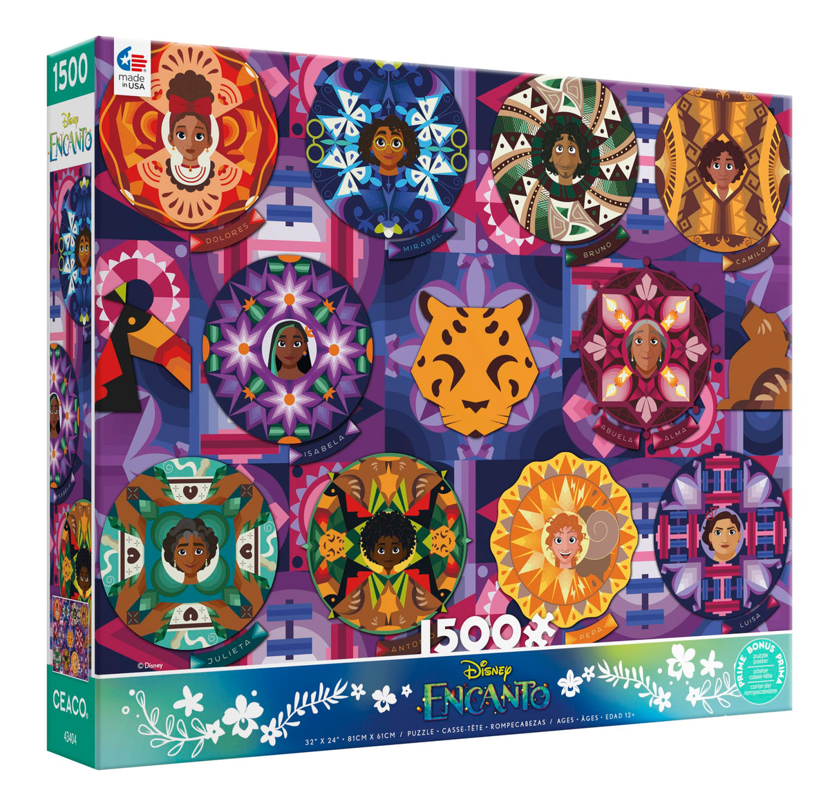 Ceaco - Disney - Encanto - Mandala - 1500 Piece Jigsaw Puzzle Ceaco