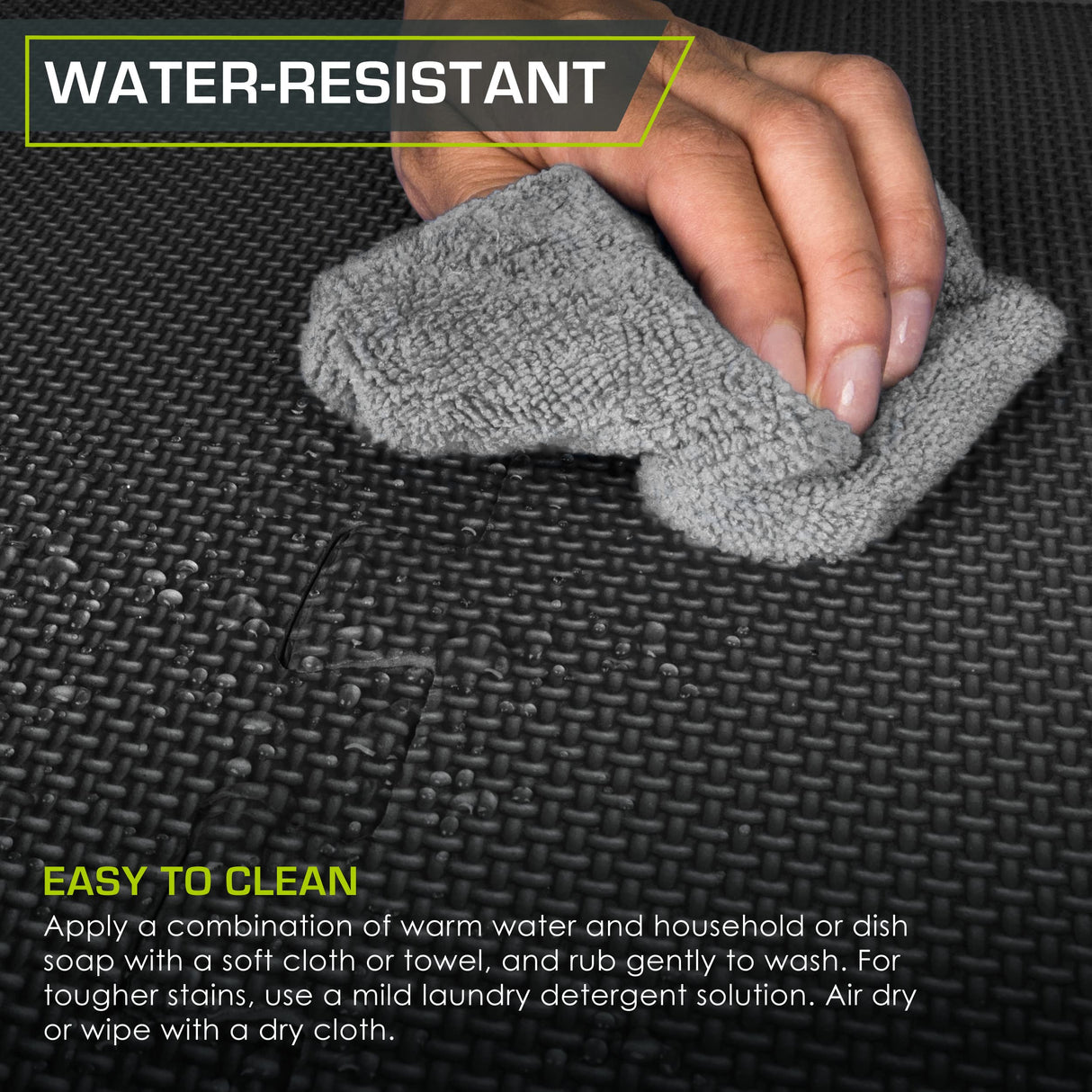 ProsourceFit Extra Thick Puzzle Exercise Mat 1", EVA Foam Interlocking Tiles for Protective, Cushioned Workout Flooring for Home and Gym Equipment, Black 3-Pack ProsourceFit