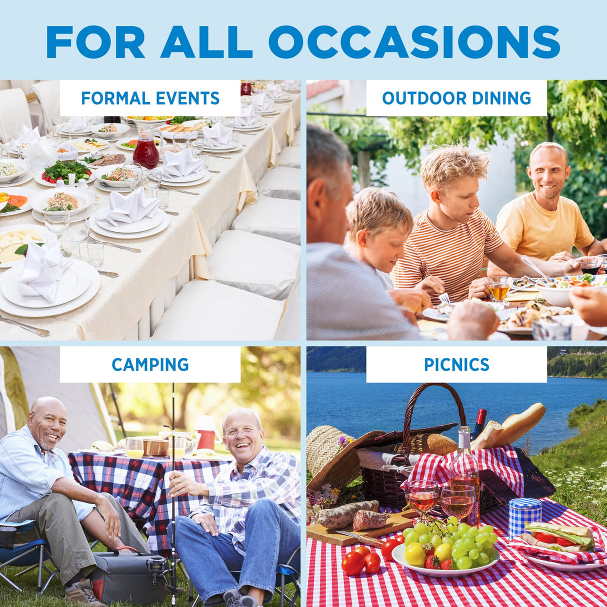 Sorfey Folding Table 6-Foot X 30 inch, White Plastic Sorfey