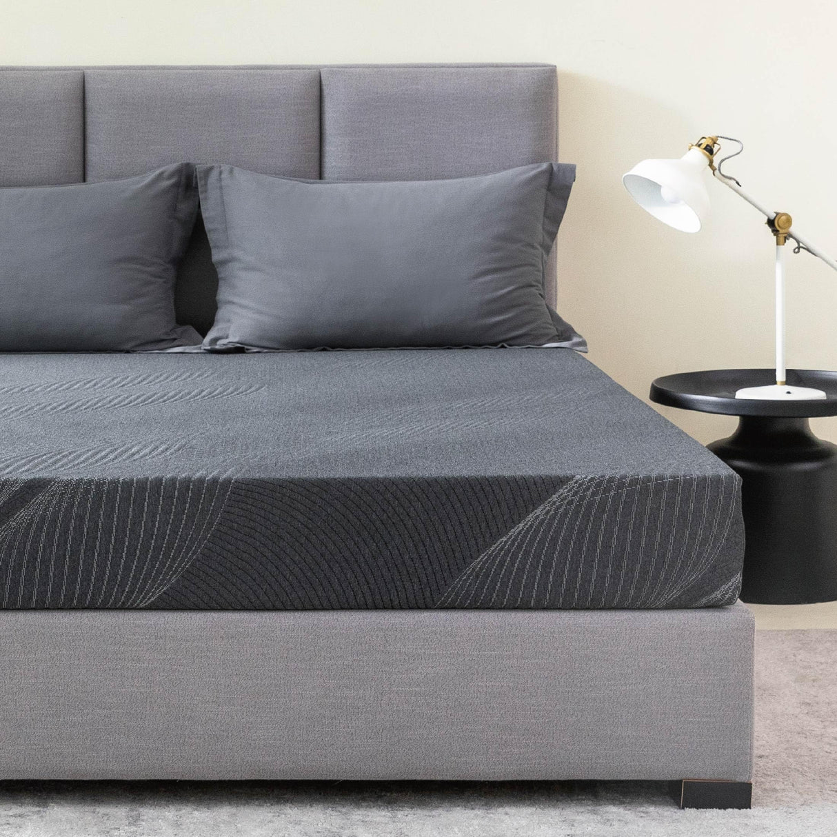 Dyonery 6 inch Full Mattress Charcoal Memory Foam Mattress in a Box, CertiPUR-US Certified Fiberglass Free, Cooling Gel Double Mattress, Made in USA, 75" × 54" × 6", Medium Dyonery