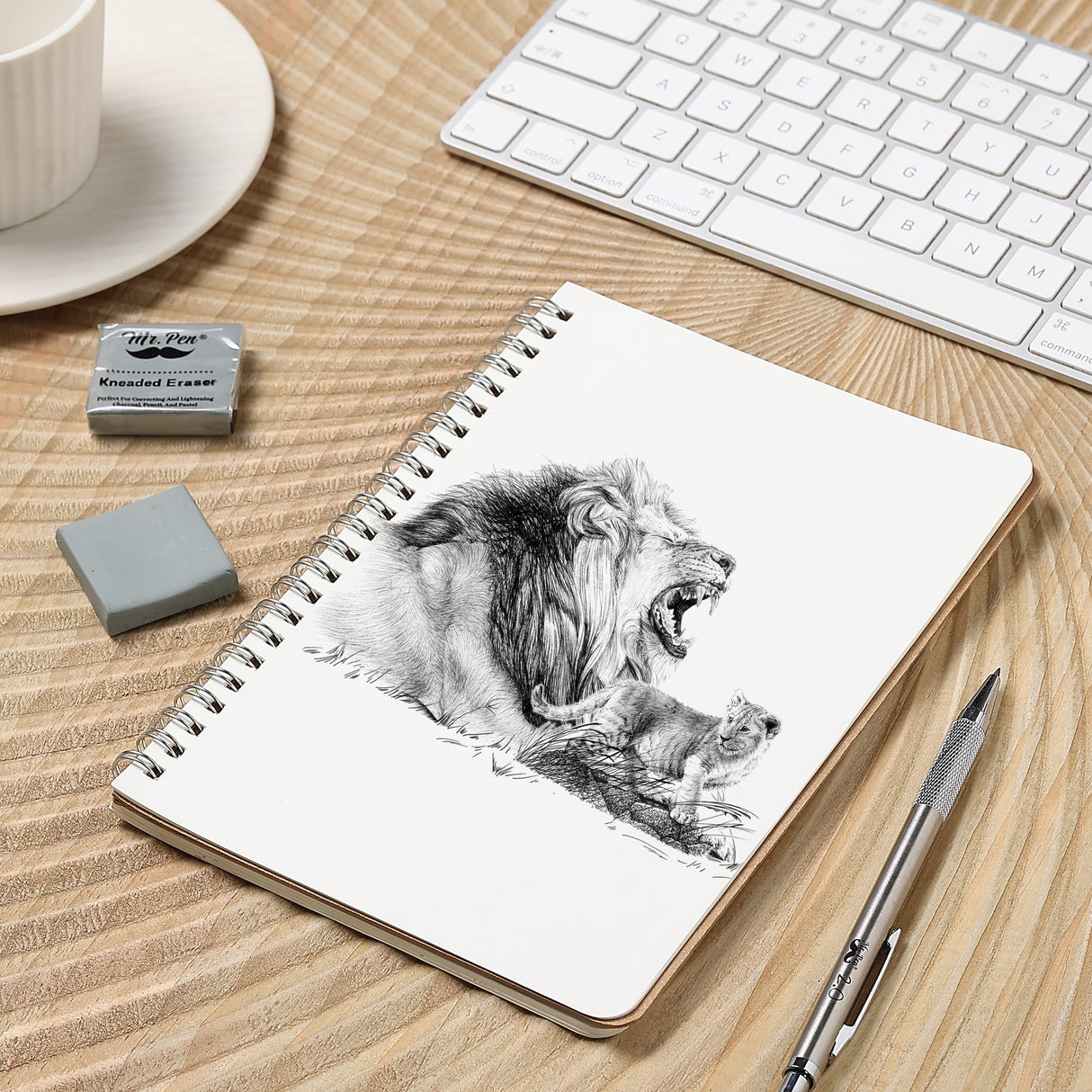 Mr. Pen- Kneaded Eraser, 6 Pack, Grey, Kneaded Erasers for Artists, Art Eraser, Kneadable Erasers, Back to School Supplies Mr. Pen