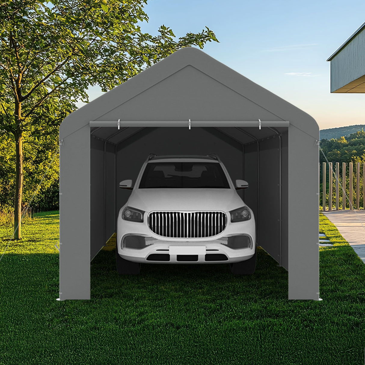 GOJOOASIS Carport Tent Car Ports Party Tent Heavy Duty Portable Car Garage Tent Outdoor Gazebo Car Shelter (10’ x 20’) GOJOOASIS