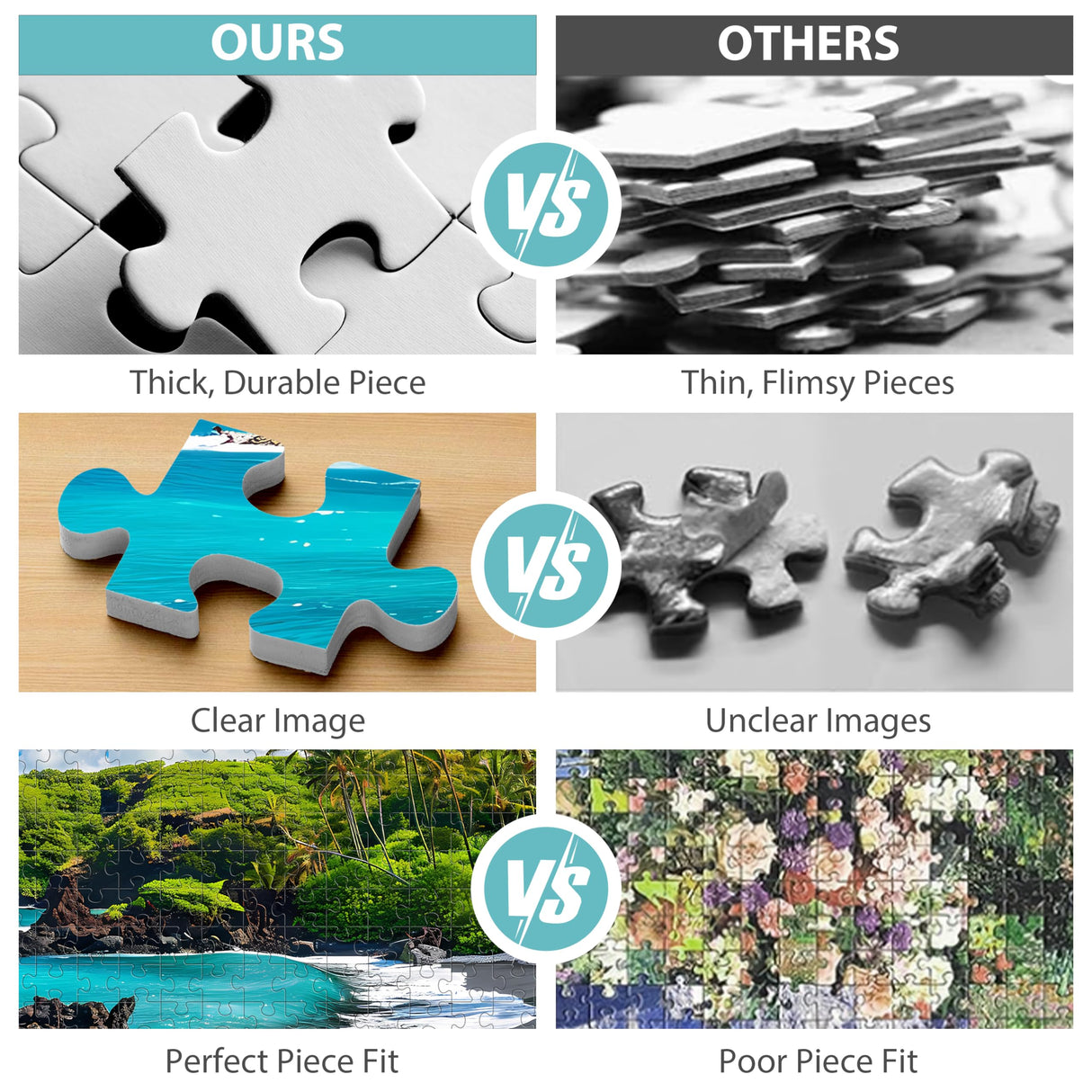 500 Piece Puzzles for Adults, Beach Jigsaw Puzzles 500 Pieces, Seaside Puzzles 500 Pieces for Adults, Ocean Jigsaw Puzzles, Funny Challenging Puzzles, Great Gift for Family Friends, 21 x 15 in Jeacirio