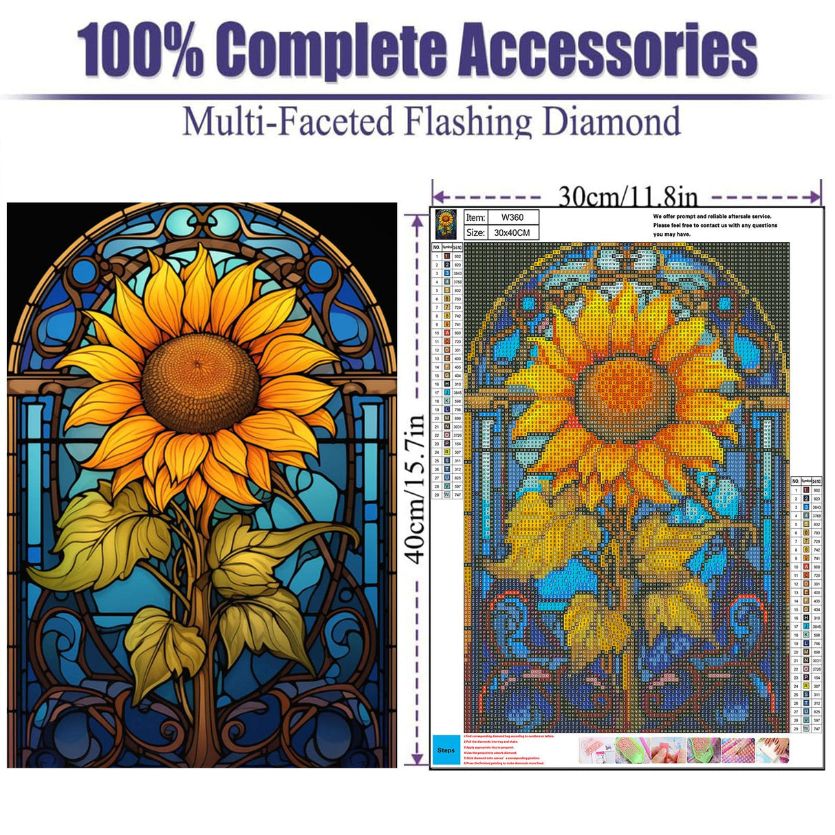 OFRKE Diamond Painting Kits for Adults Beginners 5D Diamond Art Kits with Round Diamonds Gem Art Full Drill Sunflower Painting for Home Wall Decor Gifts 12x16inch OFRKE