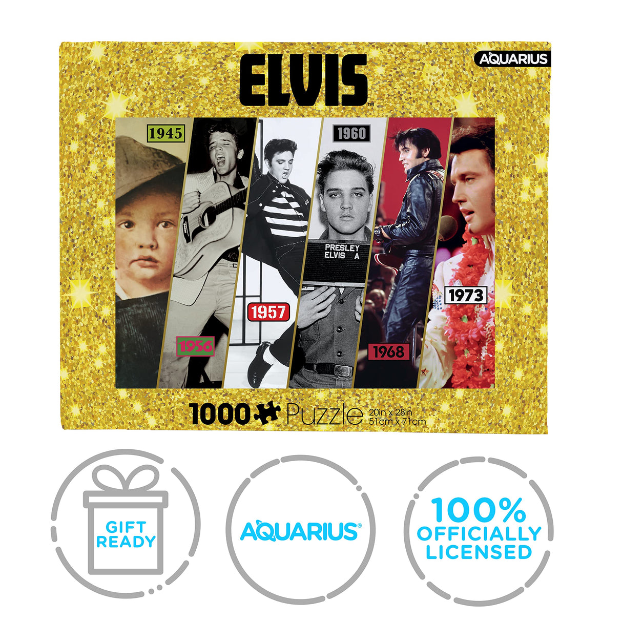 AQUARIUS - Elvis Presley Timeline 1000 Piece Jigsaw Puzzle AQUARIUS