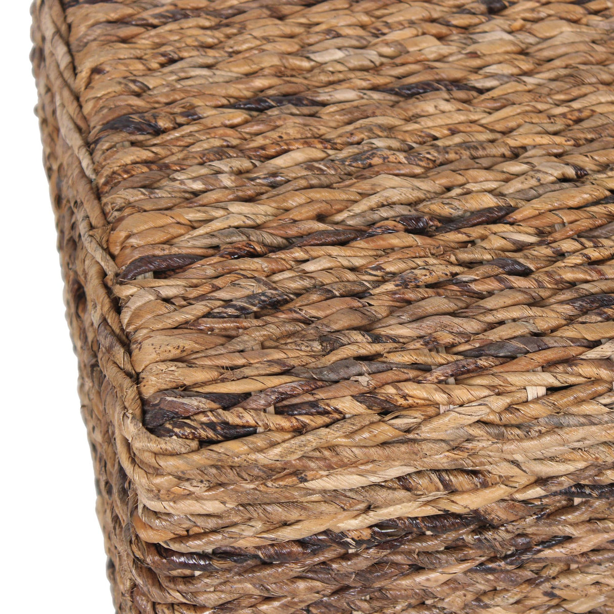 East at Main Woven Rattan Storage Coastal Coffee Table - Handwoven Natural Brown Rattan, Hidden Storage, Solid Wood Frame, 37x20x18 Inches (Natural) East at Main